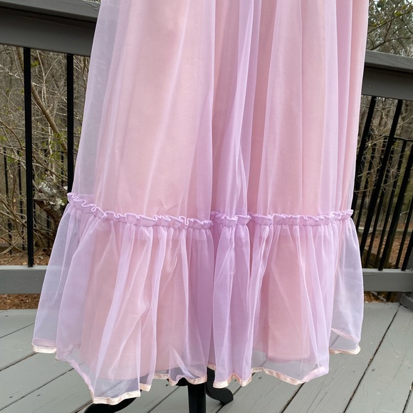 Vintage 70s 80s Cottagecore Ruffle Union Label Gown - Picture 12 of 16